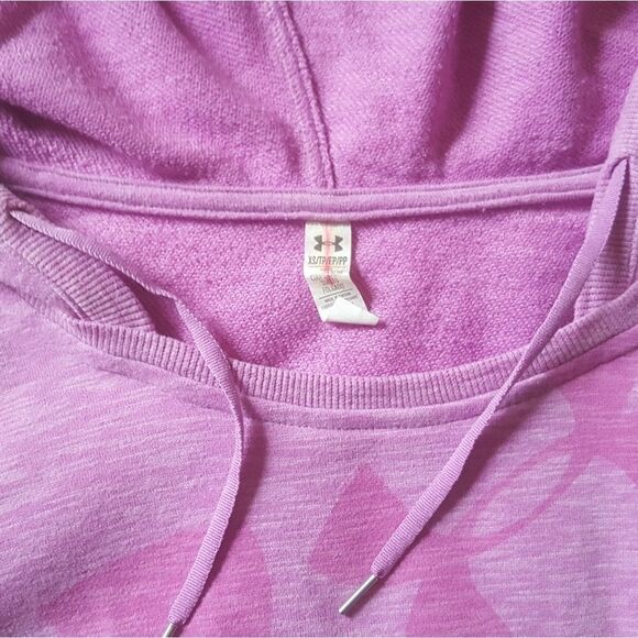 Under Armour Long Sleeve Purple Sweatshirt Hoodie Size XS - Picture 3 of 7